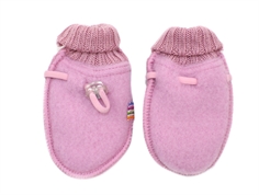 Joha old rose mittens merino wool  